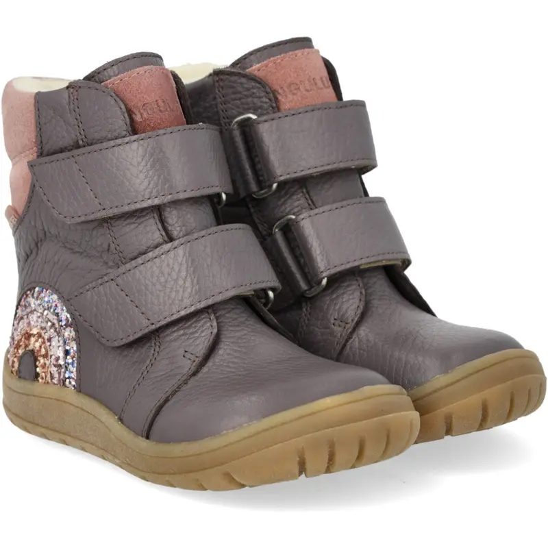 Angulus Lavender/Faded Rose Tex Boot With Sparkling Glitter Rainbow 1