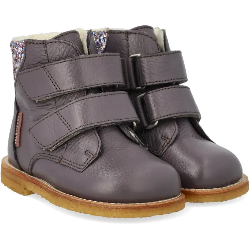 Angulus Lavender/Pastel Multi Glitter Tex Boot With Glitter And Velcro Closure 1