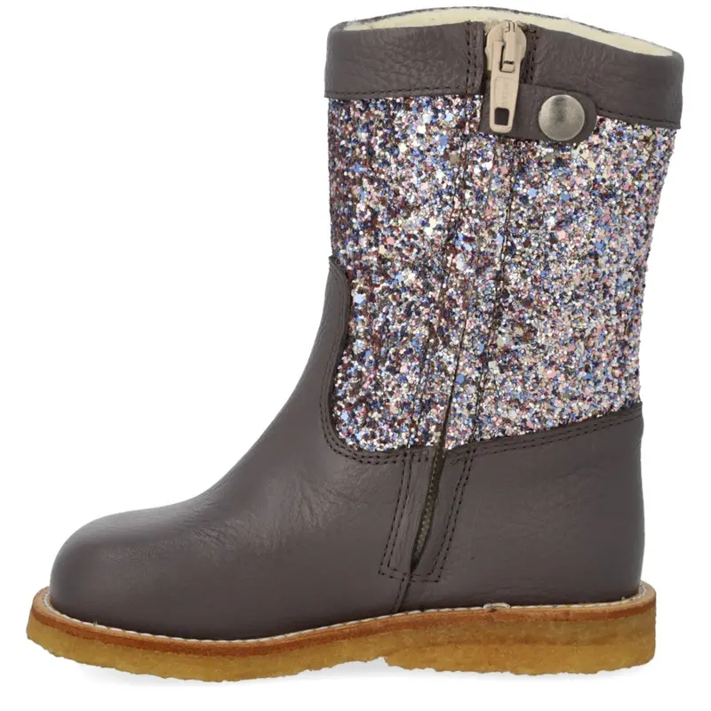 Angulus Lavender/Pastel Multi Glitter Tex Glitter Boot With Glitter And Zipper 2