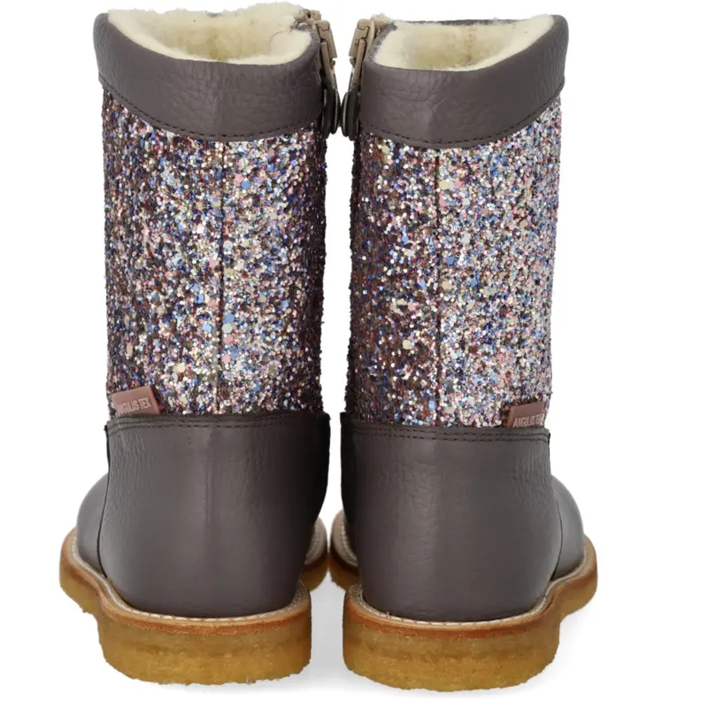 Angulus Lavender/Pastel Multi Glitter Tex Glitter Boot With Glitter And Zipper 4