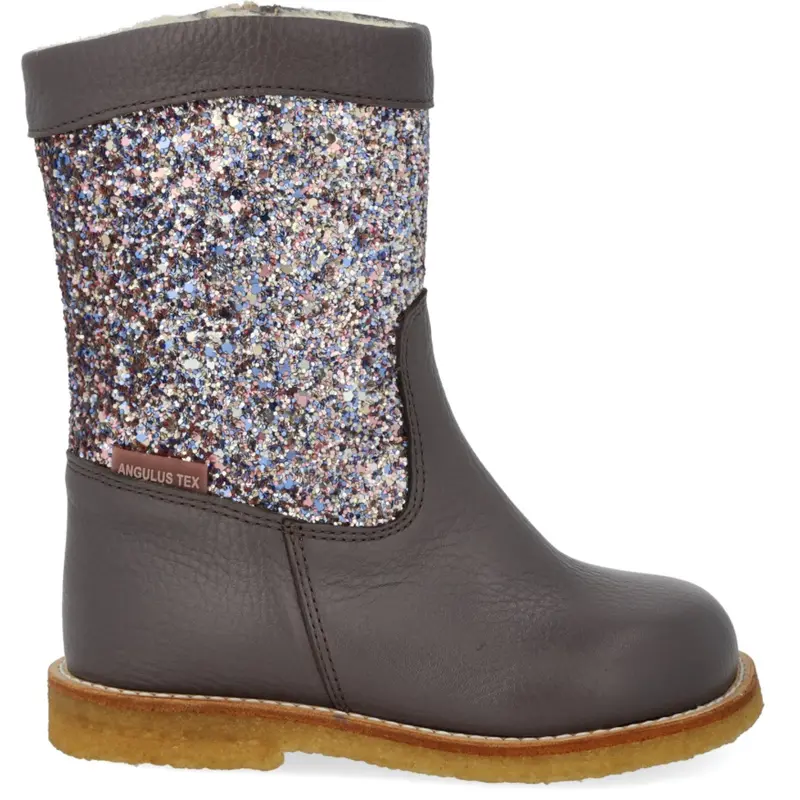 Angulus Lavender/Pastel Multi Glitter Tex Glitter Boot With Glitter And Zipper 5