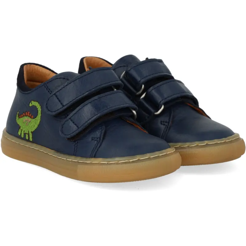 Angulus Navy/Navy Sneaker Med Dinobroderi 1