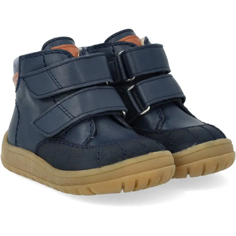 Angulus Navy/Tan/Blue Fog Beginner Tex Boot With Contrast Stitching 1