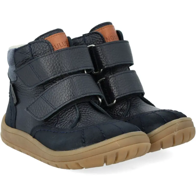 Angulus Navy/Tan/Blue Fog Velcro Tex Boot With Extra Durable Details 1