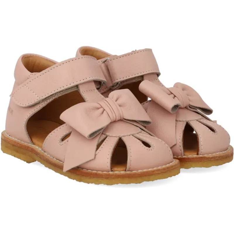 Angulus Rosebud Sandal Med Sløfje Og Lukket Tå 1