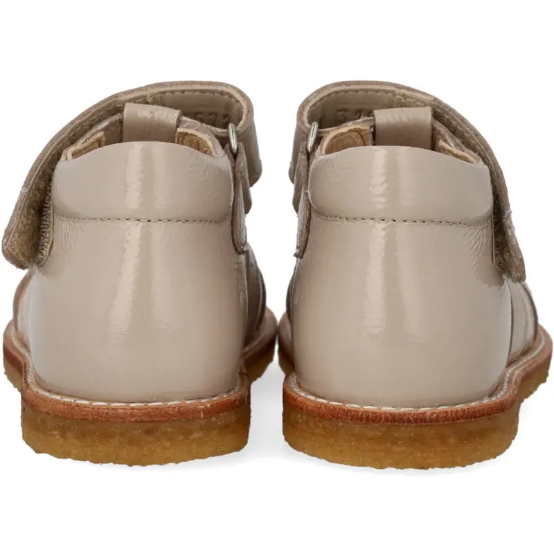 Angulus Sand/Champagne Glitter Hjertesandal Med Glitter Og Velcrolukning 3