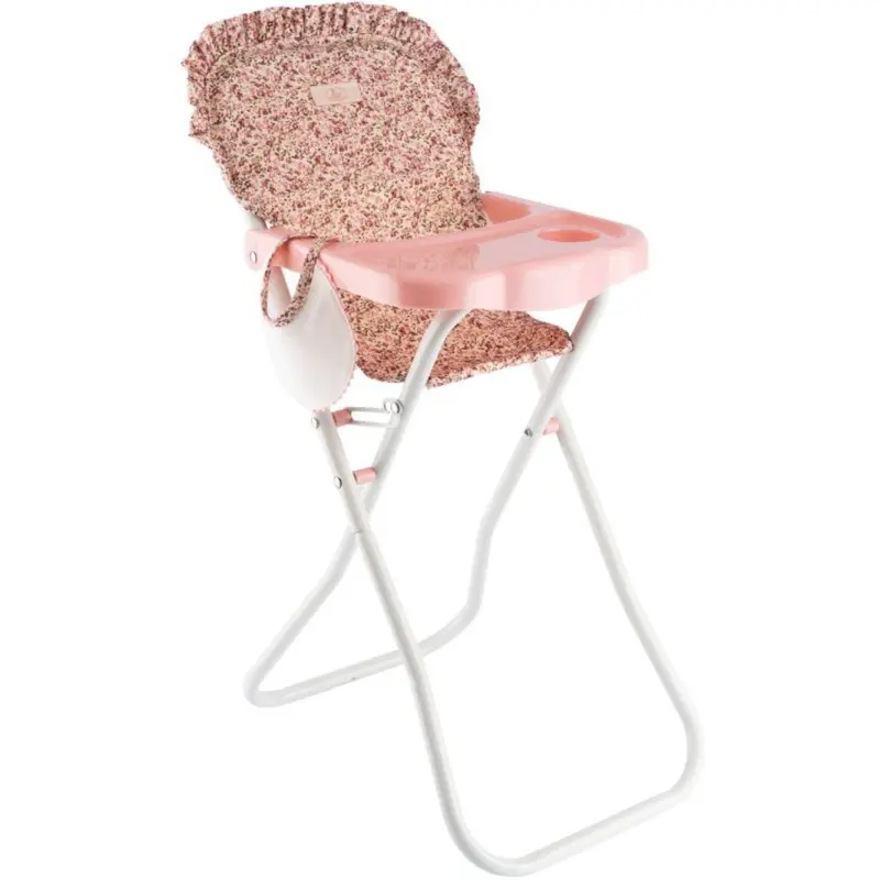 Así Martina Kollektion - High Chair With Bakke Og Hagesmæk, Til Dukker 36–46 Cm 1