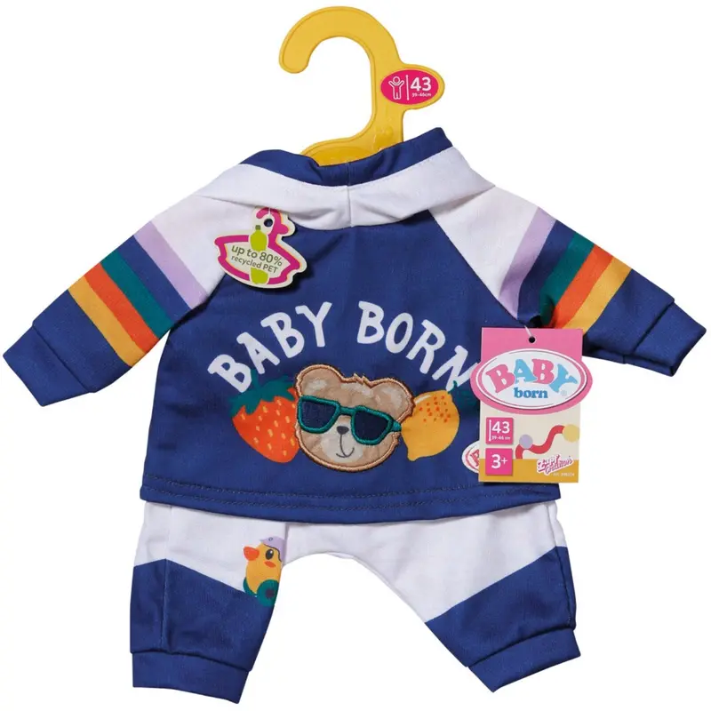 Baby Born Jogging Suit Navy 43Cm 1