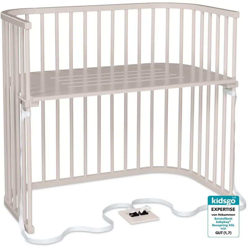 Babybay® Beige Varnished Boxspring Xxl Co-Sleeper 1