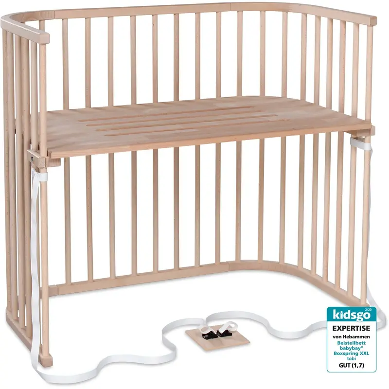Babybay® Natural Untreated Boxspring Xxl Co-Sleeper 1