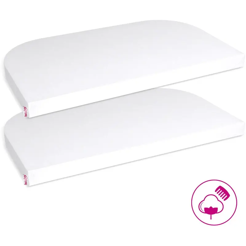 Babybay® White Jersey Cover Deluxe Sheet 2-Pack Maxi, Midi, Boxspring, Comfort And Comfort Plus 1