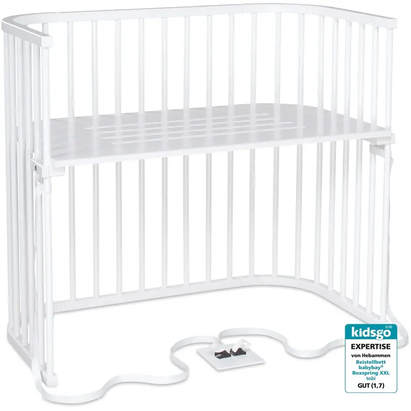 Babybay® White Varnished Boxspring Xxl Co-Sleeper 1