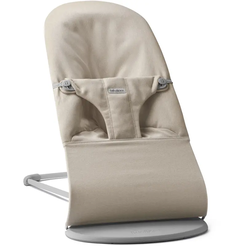 Babybjörn Light Beige Bouncer Bliss - Woven Mélange 1