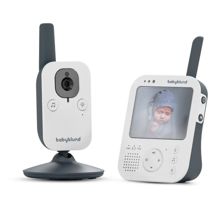 Babyblund White/Grey Bb75 Baby Monitor 1