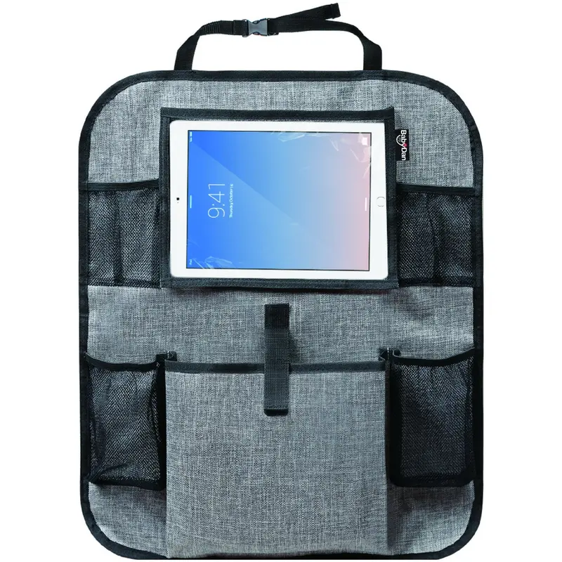 Babydan Tablet Backseat Organizer, Luxury Grey 1