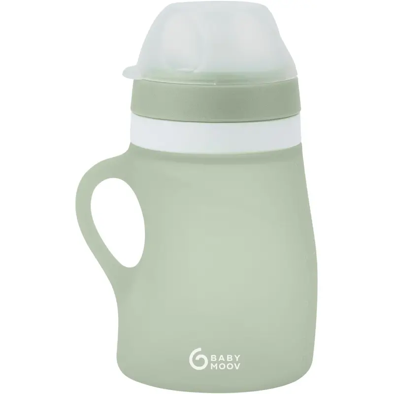 Babymoov Green Silicone Water Bottle 1