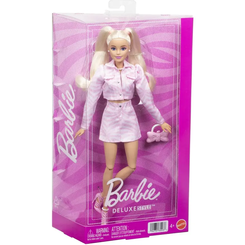 Barbie® Deluxe Style Pink Denim Jacket Blonde 1