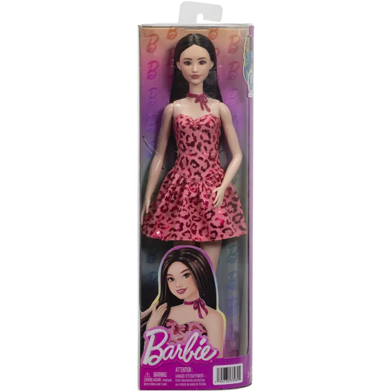 Barbie® Fashionista Doll Pink Leopard Brunette 1