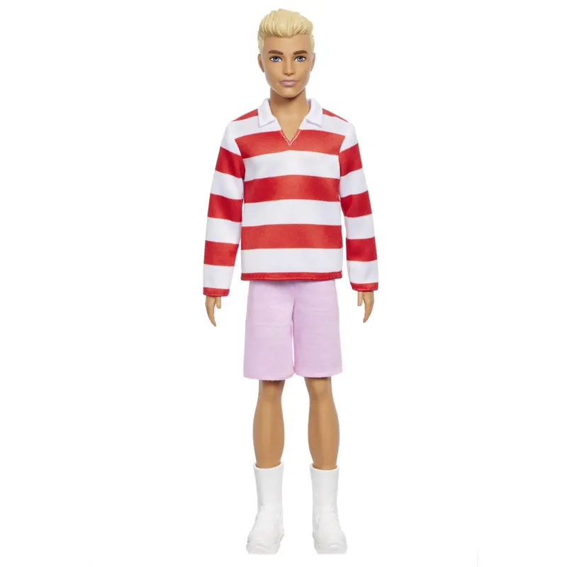 Barbie® Fashionista Ken Doll Red & White Stripes 1