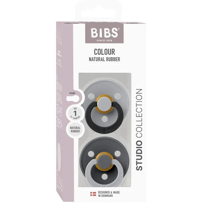Bibs Cloud Pacifier Studio Colour 2-Pack Fusion Latex Iron Mix 1