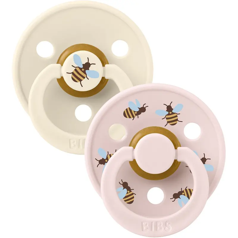 Bibs Ivory Mix Pacifier Studio Colour Bumblebee Latex 2-Pack 1
