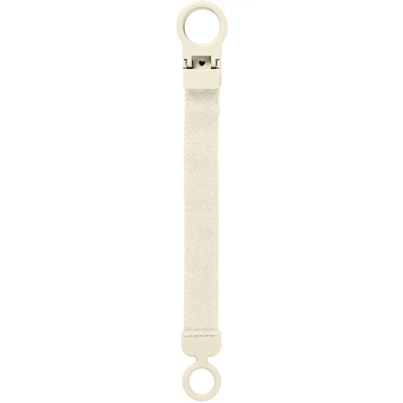 Bibs Ivory Pacifier Clip Loop 1