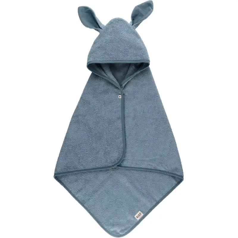 Bibs Petrol Kangaroo Hoodie Towel Baby 1