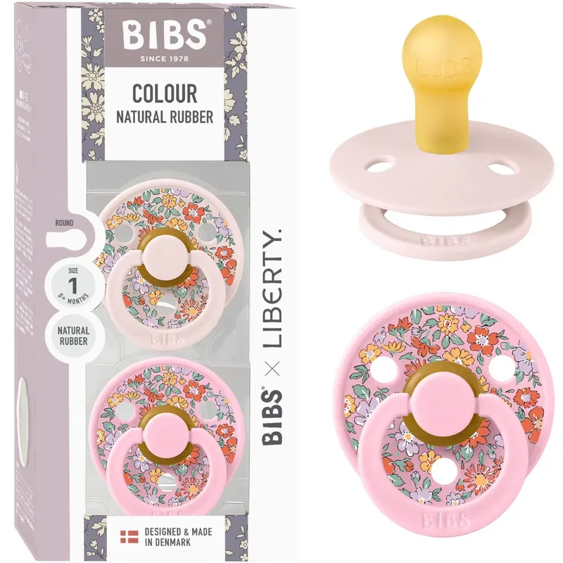 Bibs X Liberty Petal Mix Pacifier Colour 2-Pack Oscar Meadow Latex 1