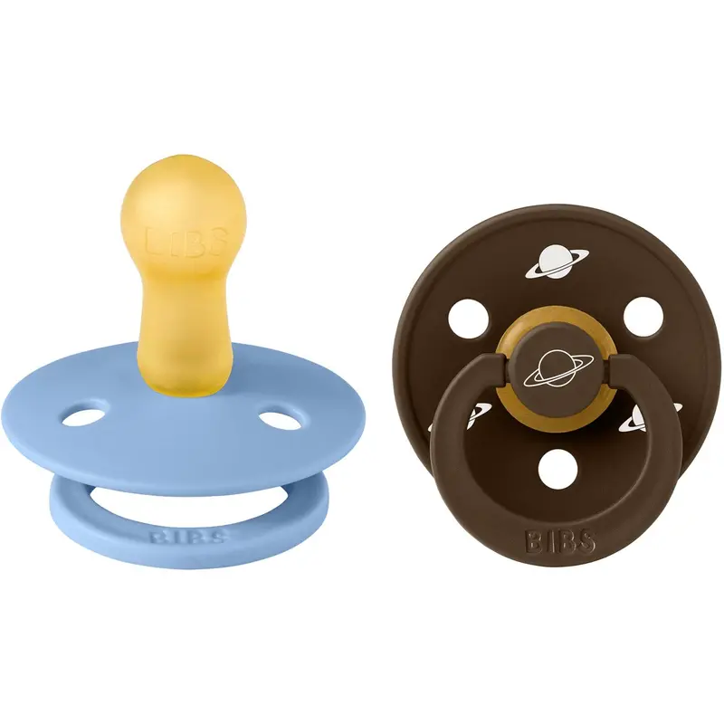 Bibs X Planet Nusa Sky Blue Mix Pacifier Colour Latex 2-Pack Size 2 1