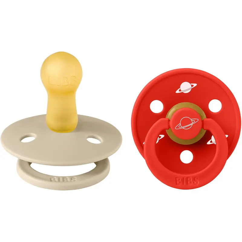 Bibs X Planet Nusa Vanilla Mix Pacifier Colour Latex 2-Pack Size 2 1