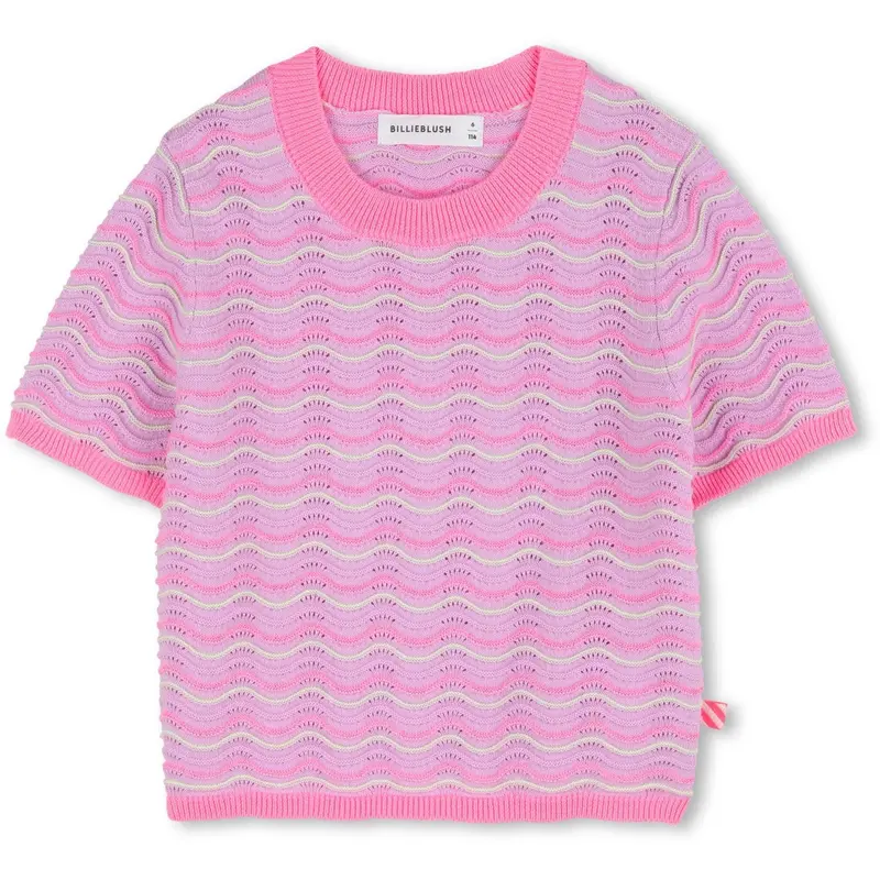 Billieblush Lilac Short Sleeves Sweater, Jumper 1