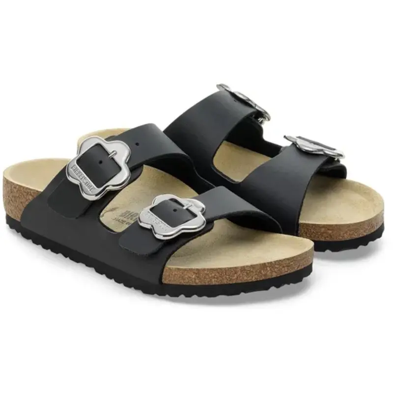 Birkenstock Arizona Kids Flower Buckle Bf Black 1