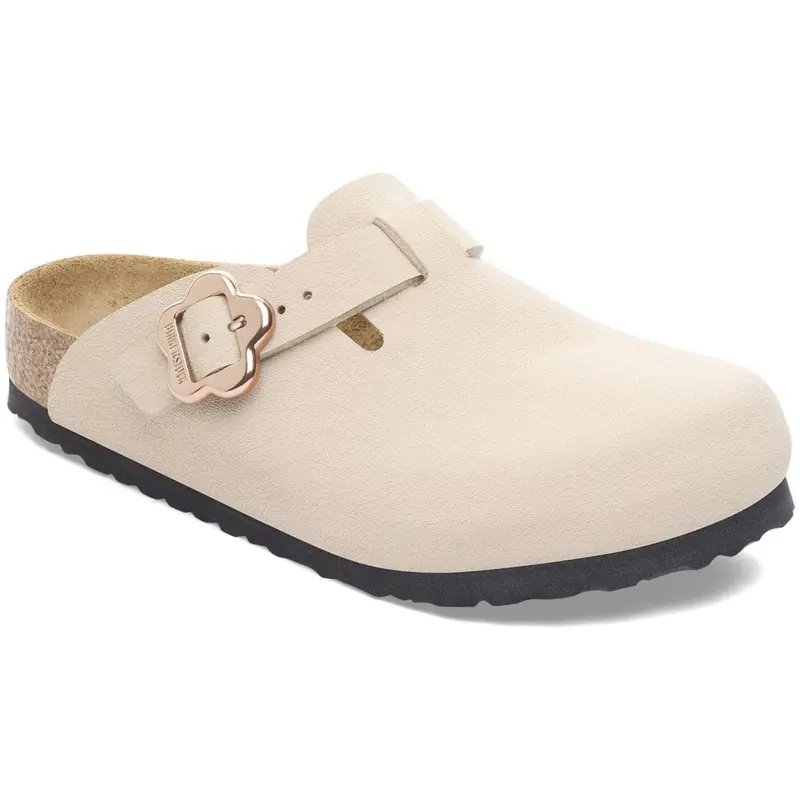 Birkenstock Boston Kids Flower Buckle Bf Sandcastle 1