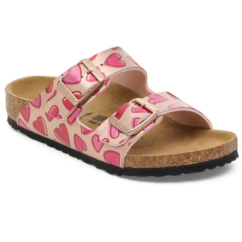 Birkenstock Hearts Copper Arizona Kids Bf Elec. Met. 1
