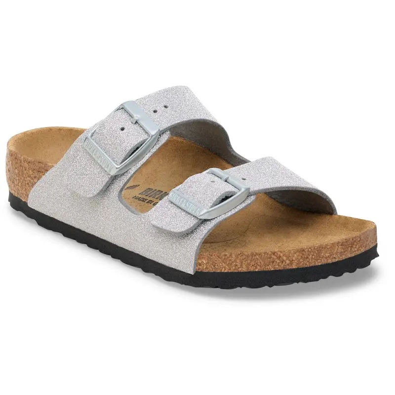 Birkenstock Shiny Glitter Silver Arizona Kids Syn 1