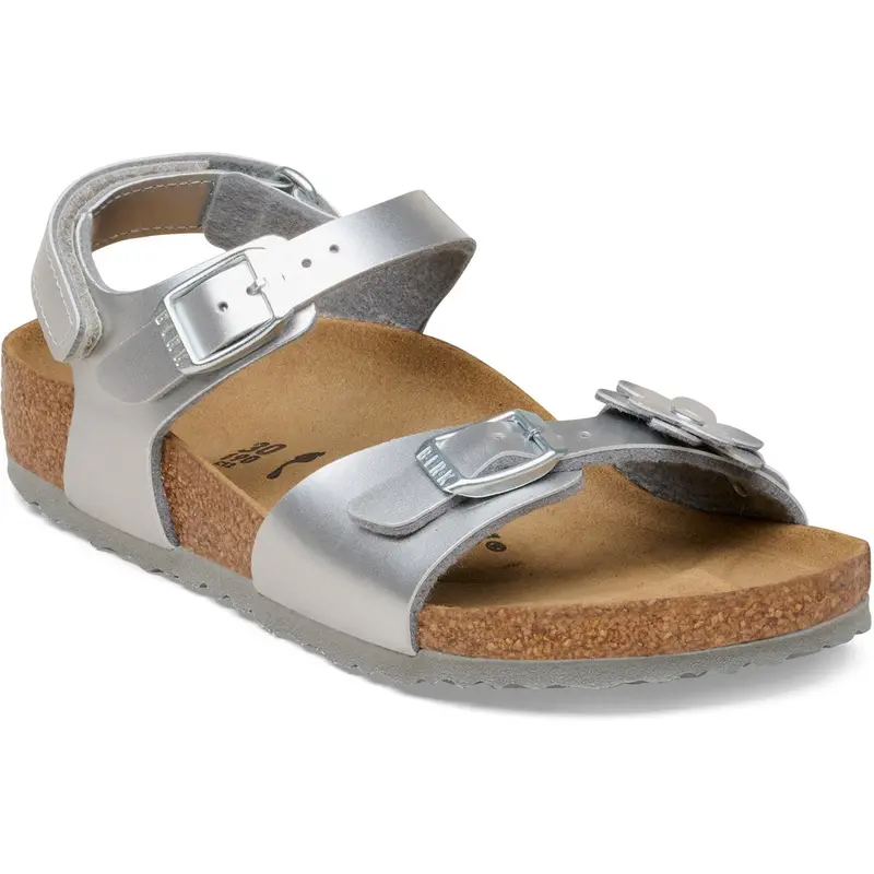 Birkenstock Silver Rio As Kids Flowers Bf 1