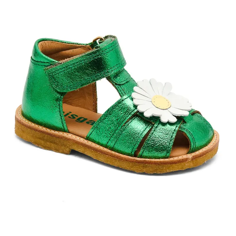 Bisgaard Green Metallic Kaia Sandal 1