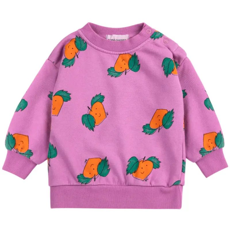 Bobo Choses Fuchsia Tangerine All Over Sweatshirt 1
