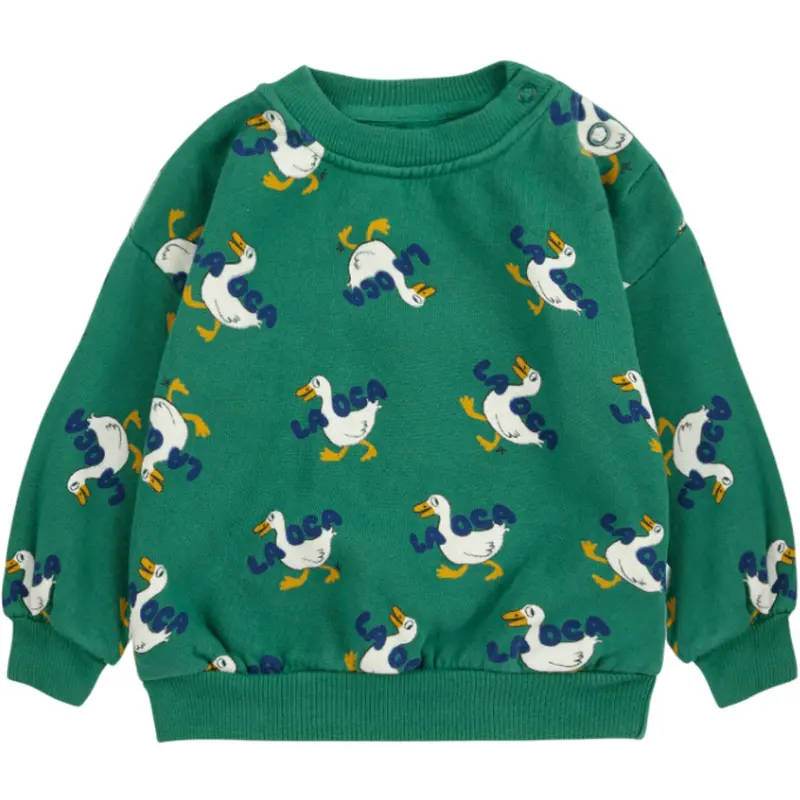 Bobo Choses Green La Oca All Over Sweatshirt 1