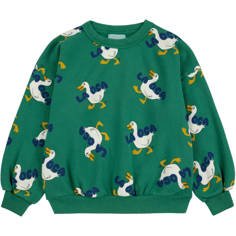 Bobo Choses Green La Oca Sweatshirt 1