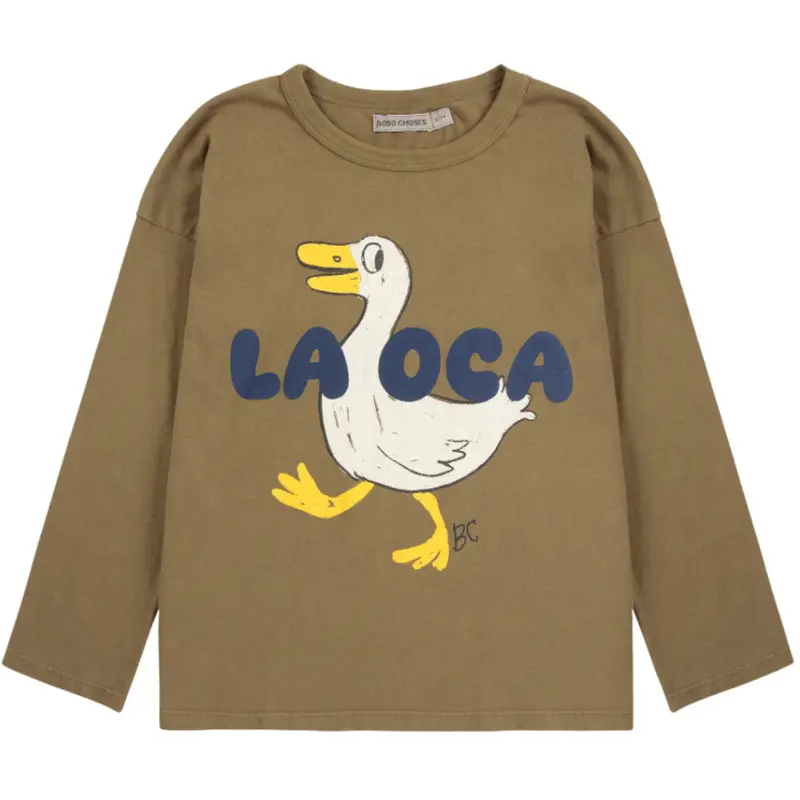 Bobo Choses Khaki La Oca T-Shirt 1