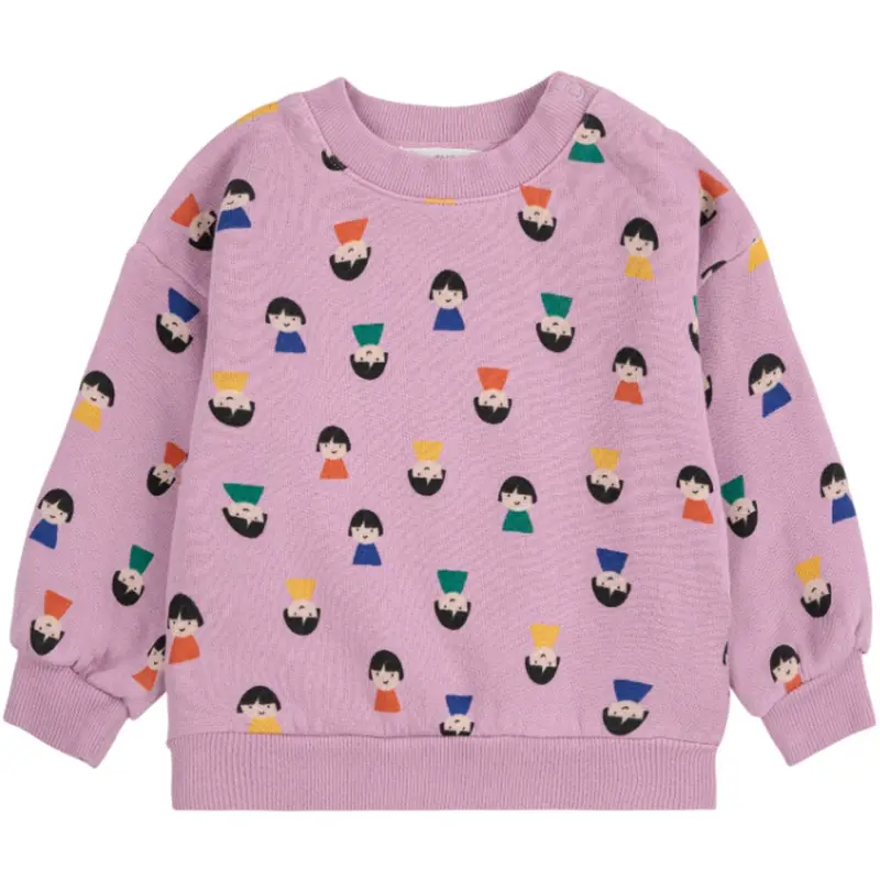 Bobo Choses Lavender Game Pawns All Over Sweatshirt 1