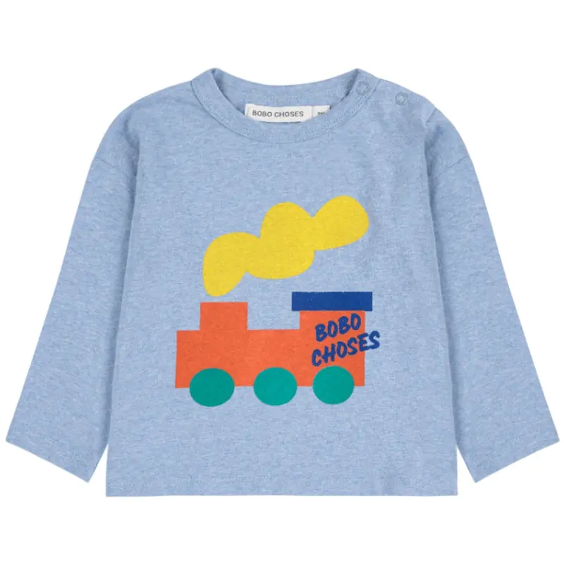Bobo Choses Light Blue Bobo Choo Choo T-Shirt 1