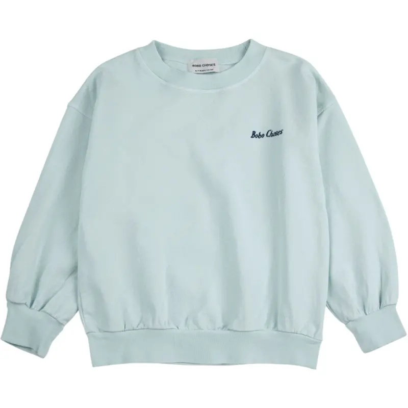 Bobo Choses Light Blue Mr Pickles Sweatshirt 1