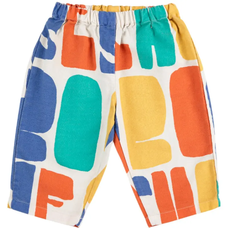 Bobo Choses Multicolor Bobo Choses Color All Over Woven Pants 1