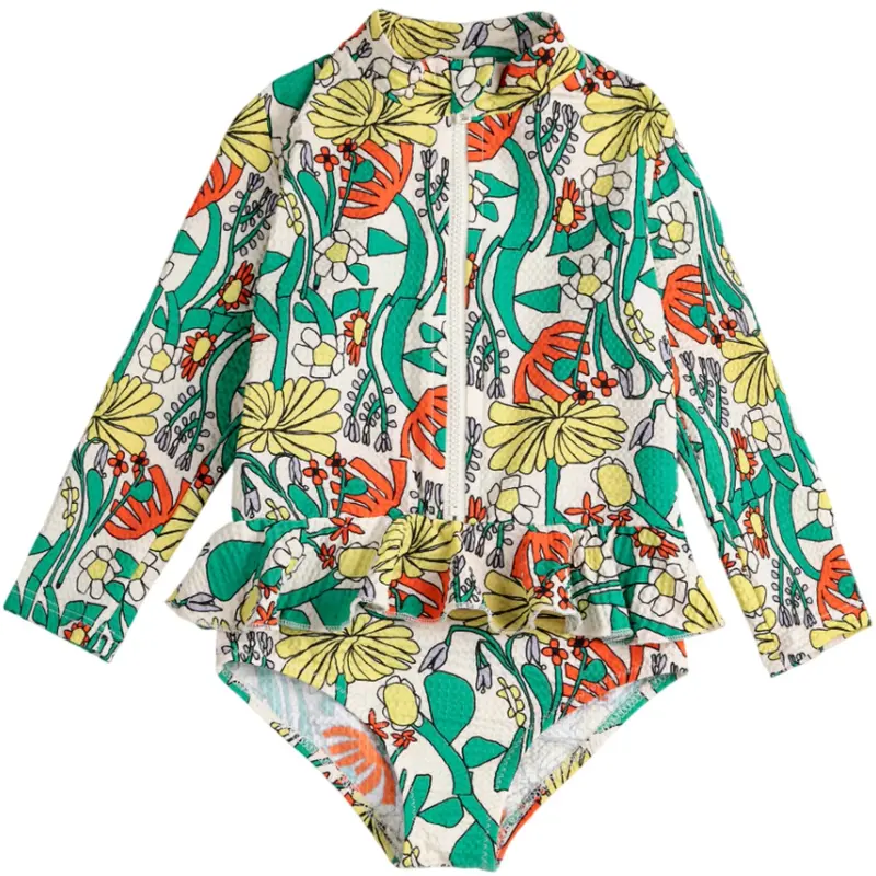 Bobo Choses Multicolor Color Herbalist All Over Swim Overall 1