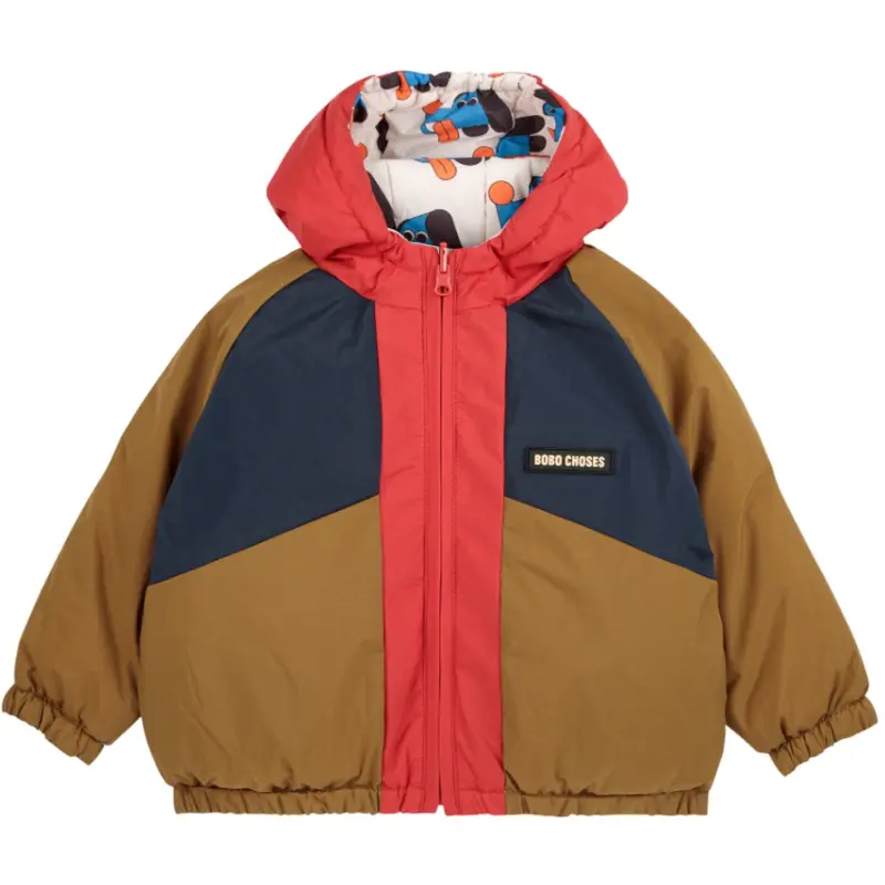 Bobo Choses Multicolor Doggy Mate All Over Reversible Jacket 1