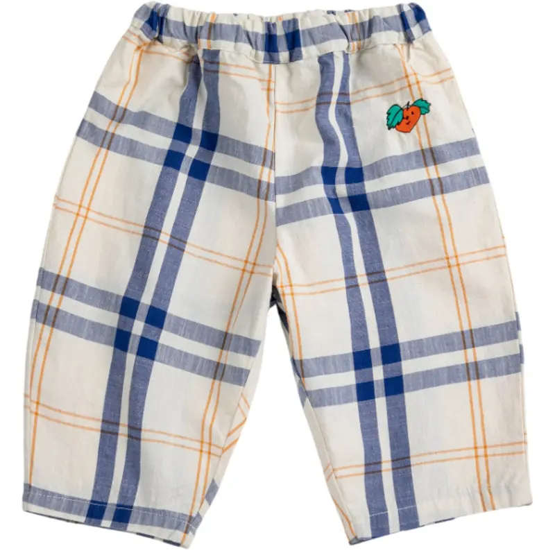 Bobo Choses Multicolor Fun Tartan Woven Pants 1
