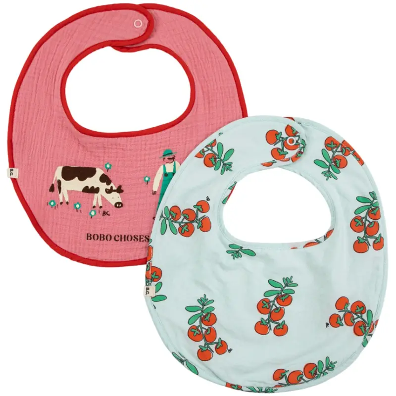 Bobo Choses Multicolor Juicy Tomatoes Bib Set X2 1