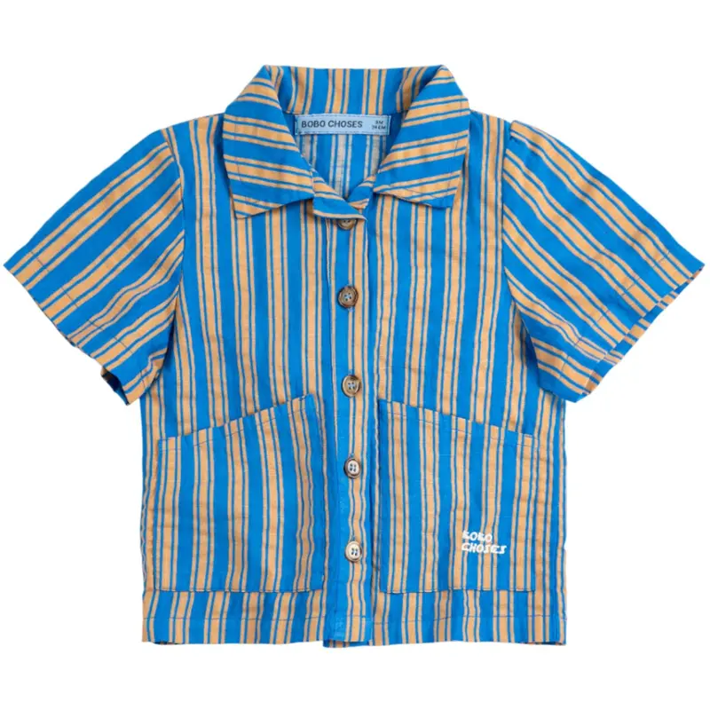 Bobo Choses Multicolor New Hairline Woven Shirt 1